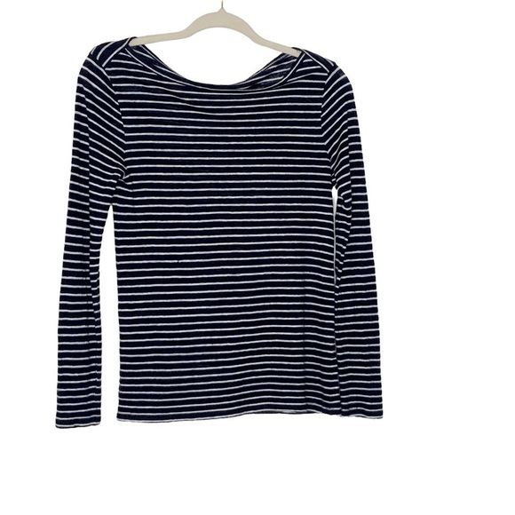 J. Crew Tops - J Crew striped linen top. Size S